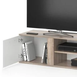 Buffet Bas Novelli Sonoma/blanc 11 Buffet Bas Novelli Sonoma/blanc -VIDAXL || Leitmotiv || Emma Soldes Magasin babccd02a91b40989bb676d9be270019