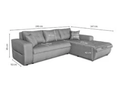 Canapé D'Angle Convertible 4 Places -VIDAXL || Leitmotiv || Emma Soldes Magasin bcda973bb6f54d7c99438a9032cf6d15