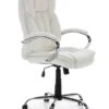 Fauteuil De Bureau Nixon Blanc -VIDAXL || Leitmotiv || Emma Soldes Magasin be13bb8bb52b408b87e77a81ec030388
