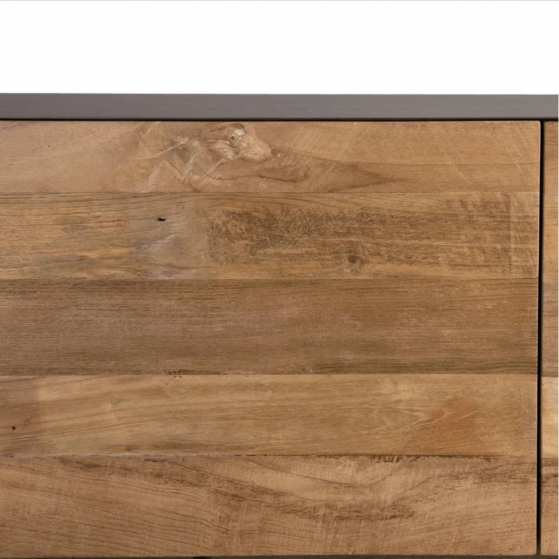 Meuble TV Portes Tiroir En Teck 6 Meuble TV Portes Tiroir En Teck – Image 4