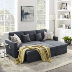 Canapé Angle Droit Convertible 3 Places 9 Canapé Angle Droit Convertible 3 Places -VIDAXL || Leitmotiv || Emma Soldes Magasin be96a3e702d44975884c17aebcdd8b05