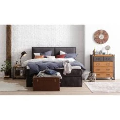 Buffet MANCHESTER 5 Tiroirs -VIDAXL || Leitmotiv || Emma Soldes Magasin beistelltisch manchester akazie massiv metall 4756832