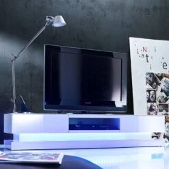 Meuble TV Brook -VIDAXL || Leitmotiv || Emma Soldes Magasin brook tv lowboard mit rgb led beleuchtung 1381390