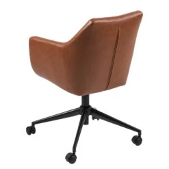 Chaise De Bureau Pivotante NICHOLAS 35 Chaise De Bureau Pivotante NICHOLAS -VIDAXL || Leitmotiv || Emma Soldes Magasin buerodrehstuhl nicholas i kunstleder metall vintage braun 4417964