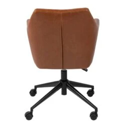 Chaise De Bureau Pivotante NICHOLAS 34 Chaise De Bureau Pivotante NICHOLAS -VIDAXL || Leitmotiv || Emma Soldes Magasin buerodrehstuhl nicholas i kunstleder metall vintage braun 4417972