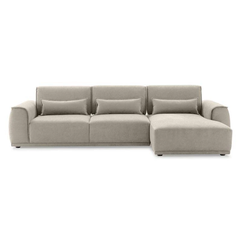 Canapé Angle Droit Tissu Taupe - BILLY 4 Canapé Angle Droit Tissu Taupe - BILLY – Image 2