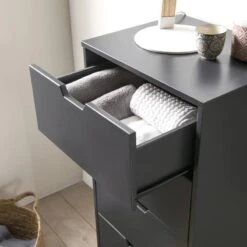 Chifonnier Miranda 5 Tiroirs -VIDAXL || Leitmotiv || Emma Soldes Magasin c1ff303a2be94b6b9b9d433de8f1d34a