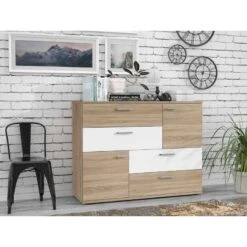 Commode 2 Portes 4 Tiroirs - DEST -VIDAXL || Leitmotiv || Emma Soldes Magasin c6e0539cd1ce4f739771e7ebea2f3a1b