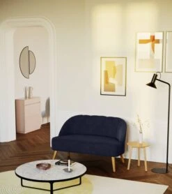 Canapé 2 Places En Velours Bleu Perle 29 Canapé 2 Places En Velours Bleu Perle -VIDAXL || Leitmotiv || Emma Soldes Magasin c93e79b4251d4ddf99dd11ba6ac92825