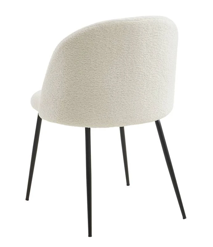 Chaise En Tissu Bouclette Et Métal Aimée 8 Chaise En Tissu Bouclette Et Métal Aimée – Image 6