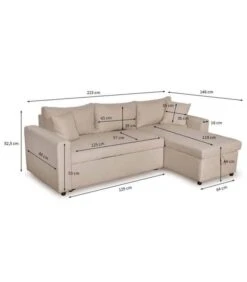 Canapé D'Angle Convertible 32 Canapé D'Angle Convertible -VIDAXL || Leitmotiv || Emma Soldes Magasin c97d97dd01c64fa1a6eb5afce74d559a