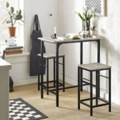 Table + 2 X Tabourets De Bar OGT10-HG 19 Table + 2 X Tabourets De Bar OGT10-HG -VIDAXL || Leitmotiv || Emma Soldes Magasin caa458be1b59448b9bb46382eddb652c