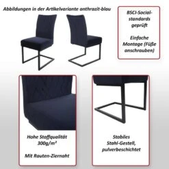 Chaises Cantilever HWC-L15 (lot De 2) -VIDAXL || Leitmotiv || Emma Soldes Magasin cc67e6a96fdf4cecbb4b5690375d9510