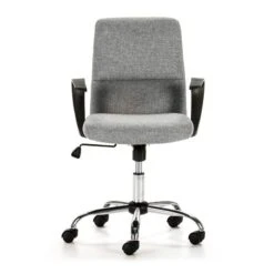 Fauteuil De Bureau Teo, Tissu Gris Foncé -VIDAXL || Leitmotiv || Emma Soldes Magasin cc8bacb2e23e45bfa4d918fe3edccb57