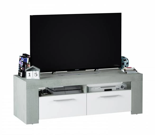 Meuble TV Avec 2 Portes Et 2 Niches 8 Meuble TV Avec 2 Portes Et 2 Niches – Image 6