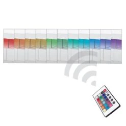 Meuble TV Claire -VIDAXL || Leitmotiv || Emma Soldes Magasin claire tv lowboard mit rgb led beleuchtung 1381365