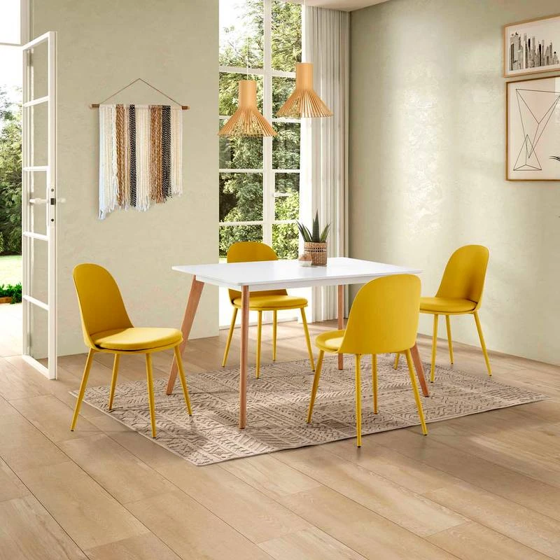 Lot De 4 Chaises Kana Blanches 14 Lot De 4 Chaises Kana Blanches – Image 12