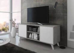 Set Buffet-M.TV-T.Basse-Table Ciment/Bl. 14 Set Buffet-M.TV-T.Basse-Table Ciment/Bl. -VIDAXL || Leitmotiv || Emma Soldes Magasin d2ae463f9a8446e3b36a1a08228f16cd