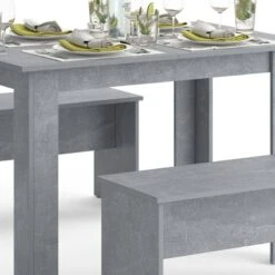 Salle à Manger Sentio 110 Cm Béton -VIDAXL || Leitmotiv || Emma Soldes Magasin d7211573add0421e91d1f9f8f7a6dfc4