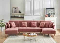 Canapé Panoramique Convertible AROMA -VIDAXL || Leitmotiv || Emma Soldes Magasin da8550bd31e54ae2a5f885cf724a9402