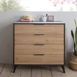 Commode Koln 4 Tiroirs -VIDAXL || Leitmotiv || Emma Soldes Magasin dc501580fe754a6e8e43080c52c81da5