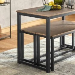 Table à Manger + 2 X Bancs OGT25-N -VIDAXL || Leitmotiv || Emma Soldes Magasin de7db9213d854fb59f9f53a295416096