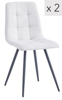 Lot De 2 Chaises BJORN -VIDAXL || Leitmotiv || Emma Soldes Magasin e3251c5bfd4a4fa58add3516b82358a5