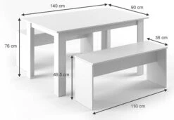 Salle à Manger Sentio Blance 15 Salle à Manger Sentio Blance -VIDAXL || Leitmotiv || Emma Soldes Magasin e36afac49430416694cf4b30e29b0ab6.cropped 9 237 937 650.processed