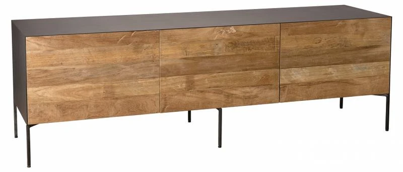 Meuble TV Portes Tiroir En Teck 3 Meuble TV Portes Tiroir En Teck