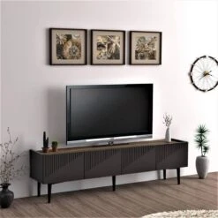 Meuble TV Oppdal à 2 Portes -VIDAXL || Leitmotiv || Emma Soldes Magasin eab9da209d07426d96f6b1fd5ba14c85