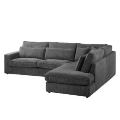 Canapé D'angle Coolock -VIDAXL || Leitmotiv || Emma Soldes Magasin ecksofa coolock samtstoff ottomane davorstehend rechts dunkelgrau 4481180