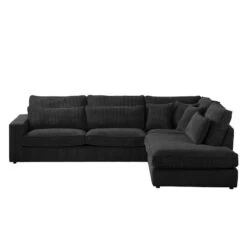 Canapé D'angle Coolock -VIDAXL || Leitmotiv || Emma Soldes Magasin ecksofa coolock samtstoff ottomane davorstehend rechts schwarz 4481304