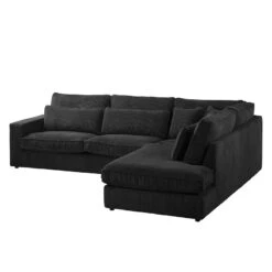 Canapé D'angle Coolock -VIDAXL || Leitmotiv || Emma Soldes Magasin ecksofa coolock samtstoff ottomane davorstehend rechts schwarz 4481312