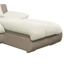 Canapé D'angle Delsbo (convertible) 39 Canapé D'angle Delsbo (convertible) -VIDAXL || Leitmotiv || Emma Soldes Magasin ecksofa delsbo mit schlaffunktion kunstleder flachgewebe longchair davorstehend rechts beige 3511497