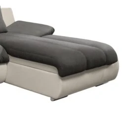 Canapé D'angle Delsbo (convertible) 33 Canapé D'angle Delsbo (convertible) -VIDAXL || Leitmotiv || Emma Soldes Magasin ecksofa delsbo mit schlaffunktion kunstleder flachgewebe longchair davorstehend rechts beige anthrazit 3511433