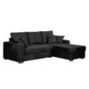 Canapé D'angle Dulmen (convertible) -VIDAXL || Leitmotiv || Emma Soldes Magasin ecksofa dulmen mit schlaffunktion samtstoff longchair beidseitig montierbar schwarz 1231766