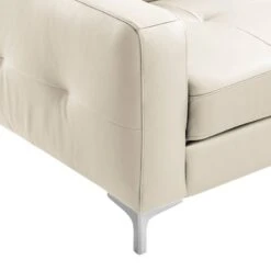 Canapé D'angle Eduardo I -VIDAXL || Leitmotiv || Emma Soldes Magasin ecksofa eduardo i echtleder longchair ottomane davorstehend rechts mit schlaffunktion weiss 4906192