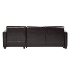 Canapé D'angle Fragola (convertible) -VIDAXL || Leitmotiv || Emma Soldes Magasin ecksofa fragola mit schlaffunktion bycast echtleder dunkelbraun longchair davorstehend rechts 363915