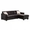 Canapé D'angle Fragola (convertible) 1 Canapé D'angle Fragola (convertible) -VIDAXL || Leitmotiv || Emma Soldes Magasin ecksofa fragola mit schlaffunktion echtleder dunkelbraun longchair ottomane davorstehend rechts 3556201