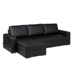 Canapé D'angle Giglio (convertible) -VIDAXL || Leitmotiv || Emma Soldes Magasin ecksofa gigilio mit schlaffunktion kunstleder schwarz ottomane rechts links montierbar 1318537