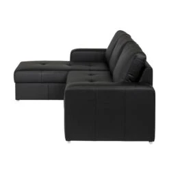 Canapé D'angle Giglio (convertible) -VIDAXL || Leitmotiv || Emma Soldes Magasin ecksofa gigilio mit schlaffunktion kunstleder schwarz ottomane rechts links montierbar 1318539