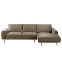 Canapé D'angle Lauris -VIDAXL || Leitmotiv || Emma Soldes Magasin ecksofa lauris samt longchair davorstehend rechts cappuccino 4881064