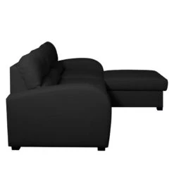 Canapé D'angle Parilla (convertible) 28 Canapé D'angle Parilla (convertible) -VIDAXL || Leitmotiv || Emma Soldes Magasin ecksofa parilla mit schlaffunktion echtleder longchair davorstehend rechts schwarz 229 cm 4380072