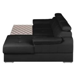 Canapé D'angle Tuja -VIDAXL || Leitmotiv || Emma Soldes Magasin ecksofa tuja kunstleder longchair ottomane davorstehend rechts schwarz 1954086