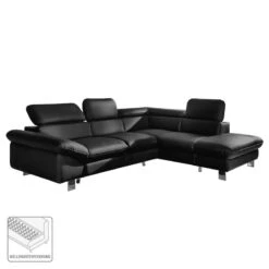 Canapé D'angle Waiho 29 Canapé D'angle Waiho -VIDAXL || Leitmotiv || Emma Soldes Magasin ecksofa waiho kunstleder longchair ottomane davorstehend rechts mit schlaffunktion schwarz 3924020