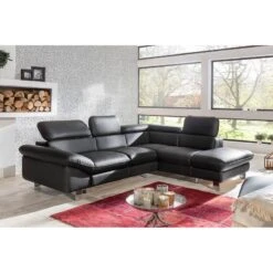Canapé D'angle Waiho 30 Canapé D'angle Waiho -VIDAXL || Leitmotiv || Emma Soldes Magasin ecksofa waiho kunstleder longchair ottomane davorstehend rechts mit schlaffunktion schwarz 3924028