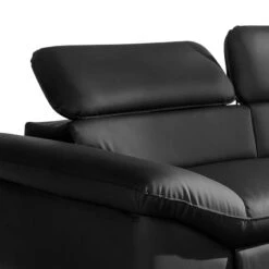 Canapé D'angle Waiho 37 Canapé D'angle Waiho -VIDAXL || Leitmotiv || Emma Soldes Magasin ecksofa waiho kunstleder longchair ottomane davorstehend rechts mit schlaffunktion schwarz 3924040