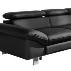 Canapé D'angle Waiho 39 Canapé D'angle Waiho -VIDAXL || Leitmotiv || Emma Soldes Magasin ecksofa waiho kunstleder longchair ottomane davorstehend rechts mit schlaffunktion schwarz 3924048