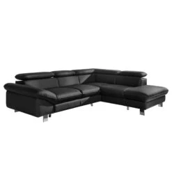 Canapé D'angle Waiho 34 Canapé D'angle Waiho -VIDAXL || Leitmotiv || Emma Soldes Magasin ecksofa waiho kunstleder longchair ottomane davorstehend rechts mit schlaffunktion schwarz 3924052