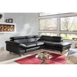 Canapé D'angle Waiho 33 Canapé D'angle Waiho -VIDAXL || Leitmotiv || Emma Soldes Magasin ecksofa waiho kunstleder longchair ottomane davorstehend rechts mit schlaffunktion schwarz 3924056